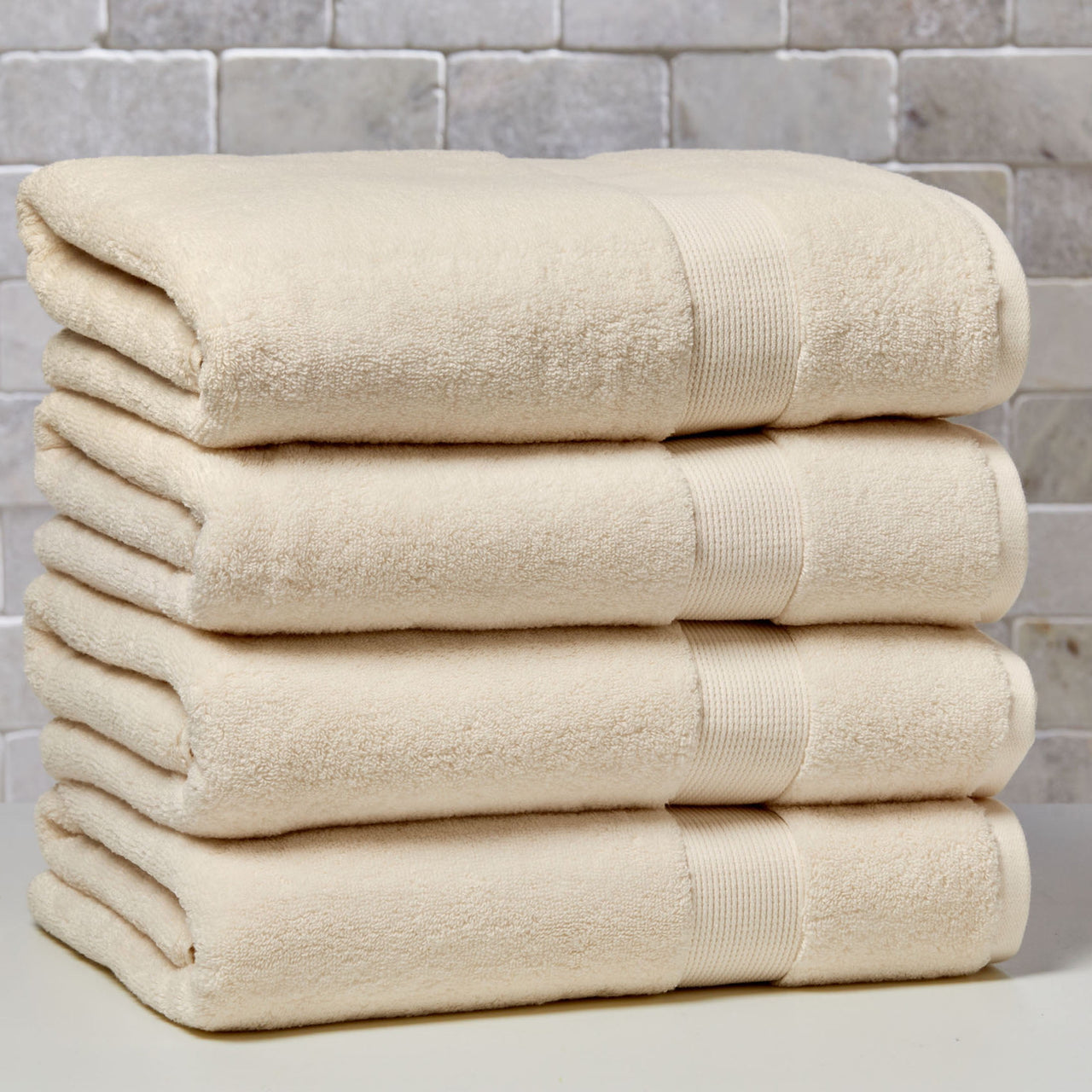 Better Homes & Gardens Signature Soft Solid Cotton Bath Towel, Vanilla Dream