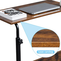 Zimtown Side Table Rolling Computer Desk Stand Coffee Sofa End Cart Laptop PC Tray Home