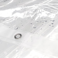 Barossa Design PEVA Clear Plastic Shower Curtain Liner Lightweight with 3 Magnets, Waterproof -72