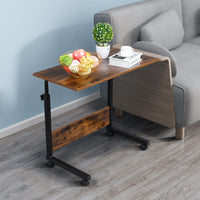 Zimtown Side Table Rolling Computer Desk Stand Coffee Sofa End Cart Laptop PC Tray Home