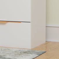 6-Drawer Double Dresser for Bedroom, White, MDF