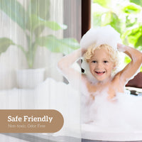 Barossa Design PEVA Clear Plastic Shower Curtain Liner Lightweight with 3 Magnets, Waterproof -72