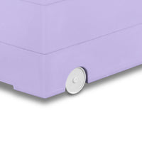 Your Zone Kids Rolling Toy Storage Bin with Handles, Purple, 22 in x 16 in x 11 in