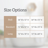 Barossa Design PEVA Clear Plastic Shower Curtain Liner Bathroom with 6 Magnets, Heavy Duty & Waterproof-72