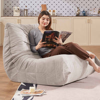Adult Bean Bag Chair,Memory Foam Togo Sofa,Lazy Floor Sofa, Ergonomically Designed Fireplace Chair, Multi-functional Chair for Living Room and Bedroom
