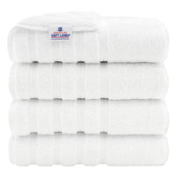 American Soft Linen Turkish 6 Piece Towel Set, 100% Cotton Premium Soft Bathroom Towels, Electric Blue