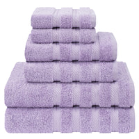American Soft Linen Turkish 6 Piece Towel Set, 100% Cotton Premium Soft Bathroom Towels, Electric Blue
