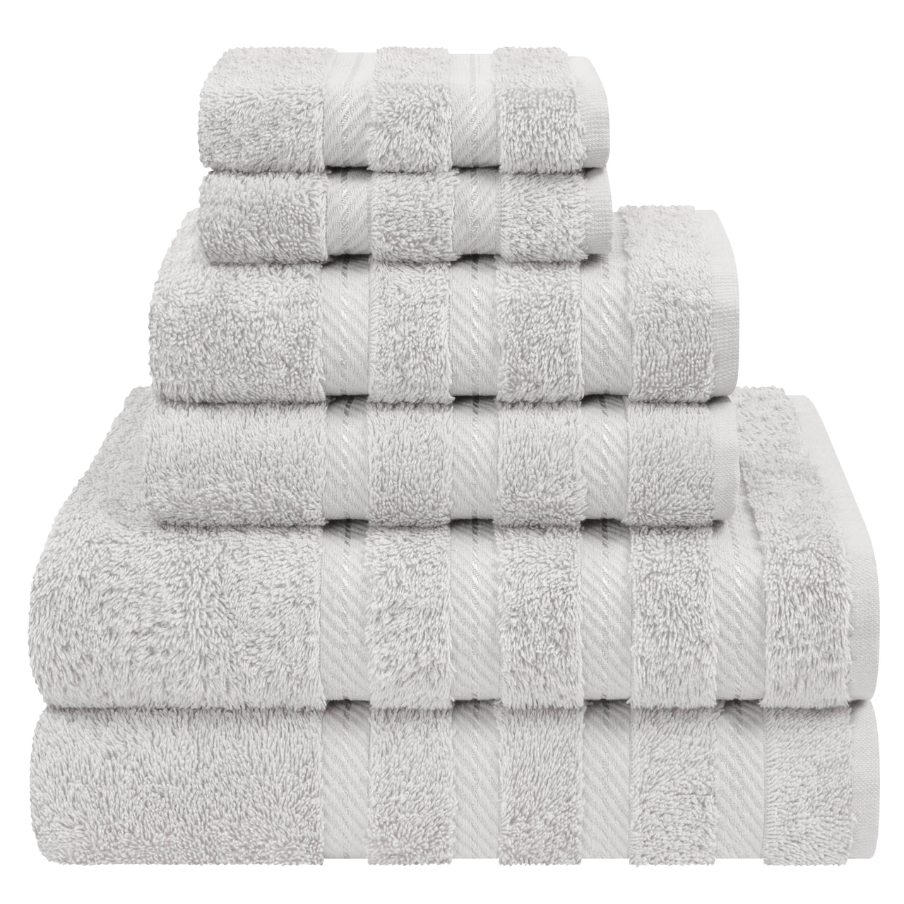 American Soft Linen Turkish 6 Piece Towel Set, 100% Cotton Premium Soft Bathroom Towels, Electric Blue