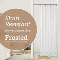 Barossa Design PEVA Clear Plastic Shower Curtain Liner Bathroom with 6 Magnets, Heavy Duty & Waterproof-72