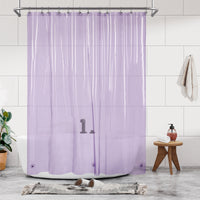 Barossa Design PEVA Clear Plastic Shower Curtain Liner Lightweight with 3 Magnets, Waterproof -72