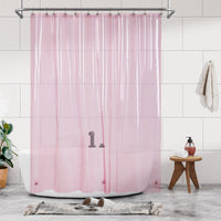 Barossa Design PEVA Clear Plastic Shower Curtain Liner Lightweight with 3 Magnets, Waterproof -72