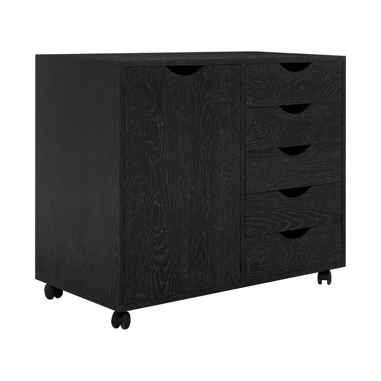 6 Drawer Dresser, Tall Dressers for Bedroom, Kids Dresser with Wheels, Storage Shelves with Drawers, Small Dresser for Closet, Makeup Dresser with 180 lbs Capacity - Grey