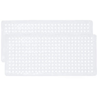 GORILLA GRIP Patented Bath Tub Shower Mat, Machine Washable Bathtub Floor Liner Mats, Suction Cups and Drain Holes to Keep Tubs Clean, Soft on Feet, Bathroom Essentials, 35x16 Inch, Clear