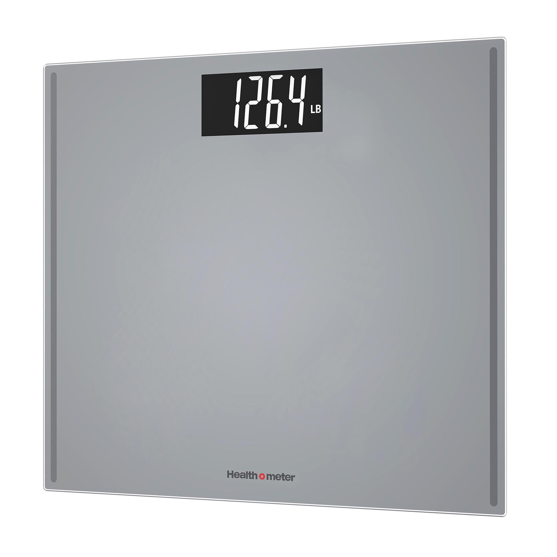 Health o meter Extra Wide Platform Digital Bathroom Scale with Advanced Technology, 500 lb Capacity, Grey