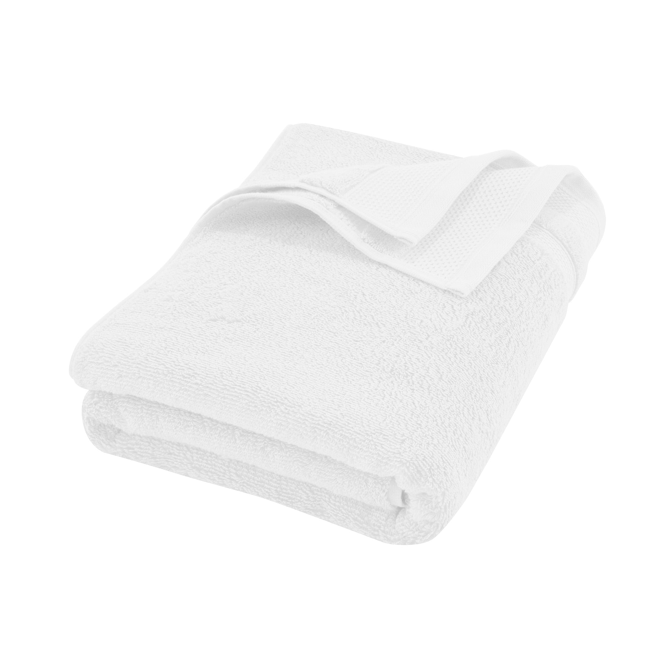 Hotel Style Luxury Bath Towel, 100% U.S. Cotton, Arctic White