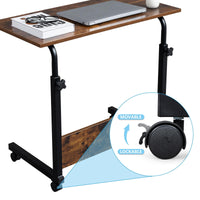 Zimtown Side Table Rolling Computer Desk Stand Coffee Sofa End Cart Laptop PC Tray Home