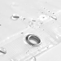 Barossa Design PEVA Clear Plastic Shower Curtain Liner Bathroom with 6 Magnets, Heavy Duty & Waterproof-72