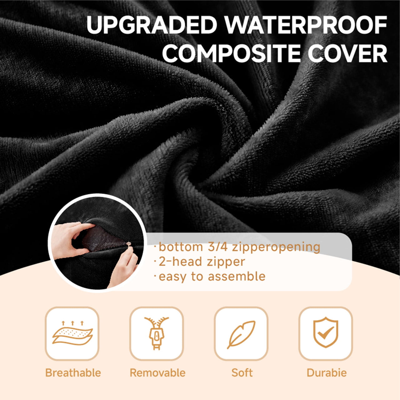 zyoiszvq 3ft Bean Bag Chair for Adults with Filling Memory Foam,Adult Bean Bag Chair with Removable Flannel Cover,Living Room,Bedroom,Dorm