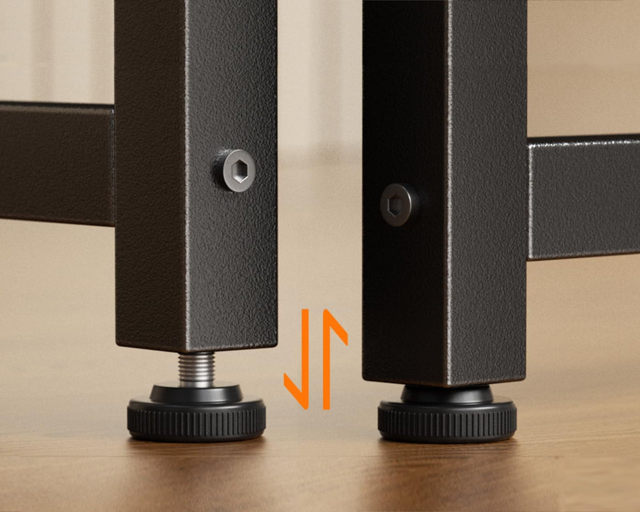 48 inch Large Computer Desk, Study Writing Table for Large Spaces, Simple Home Office Desks with Headphone Hooks, Black