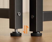 48 inch Large Computer Desk, Study Writing Table for Large Spaces, Simple Home Office Desks with Headphone Hooks, Black